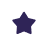 White gear icon with a dark blue star in the center.