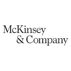 McKinsey & Company logo in black serif font on a white background.