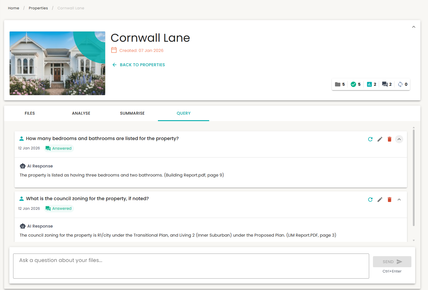 Screenshot of Smartfile Query