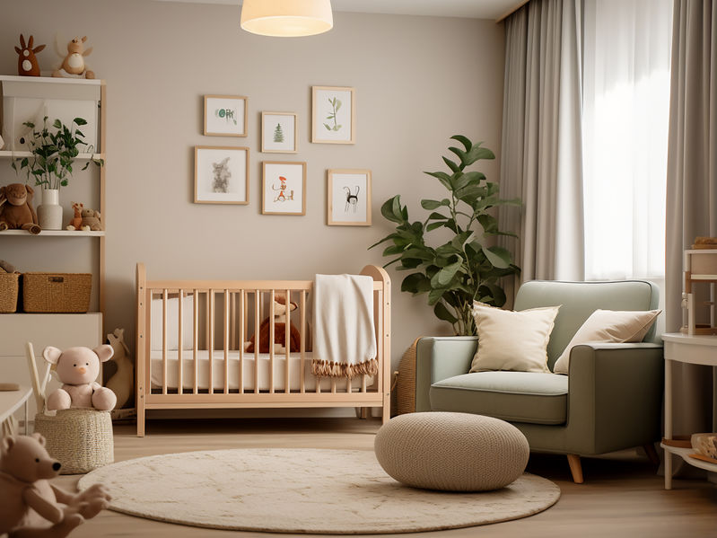 Newly renovated nursery room