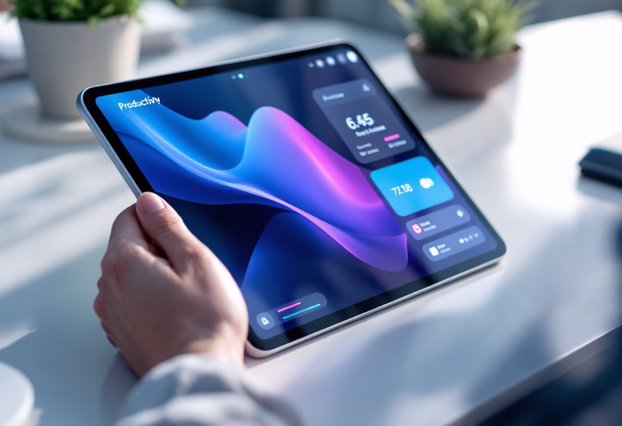 interface screenshot of the software interface (for a productivity tools business)