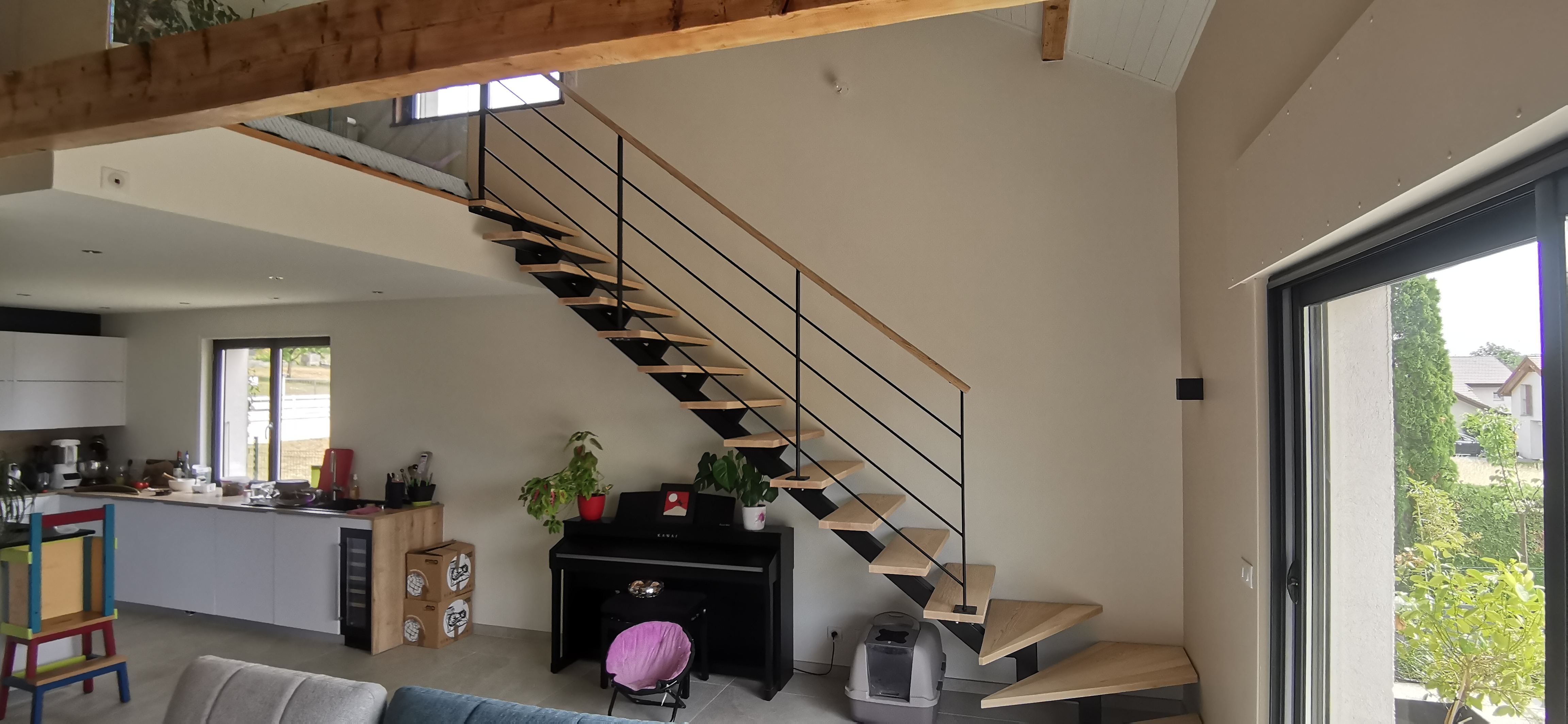 Escalier Verre Bois Intérieur