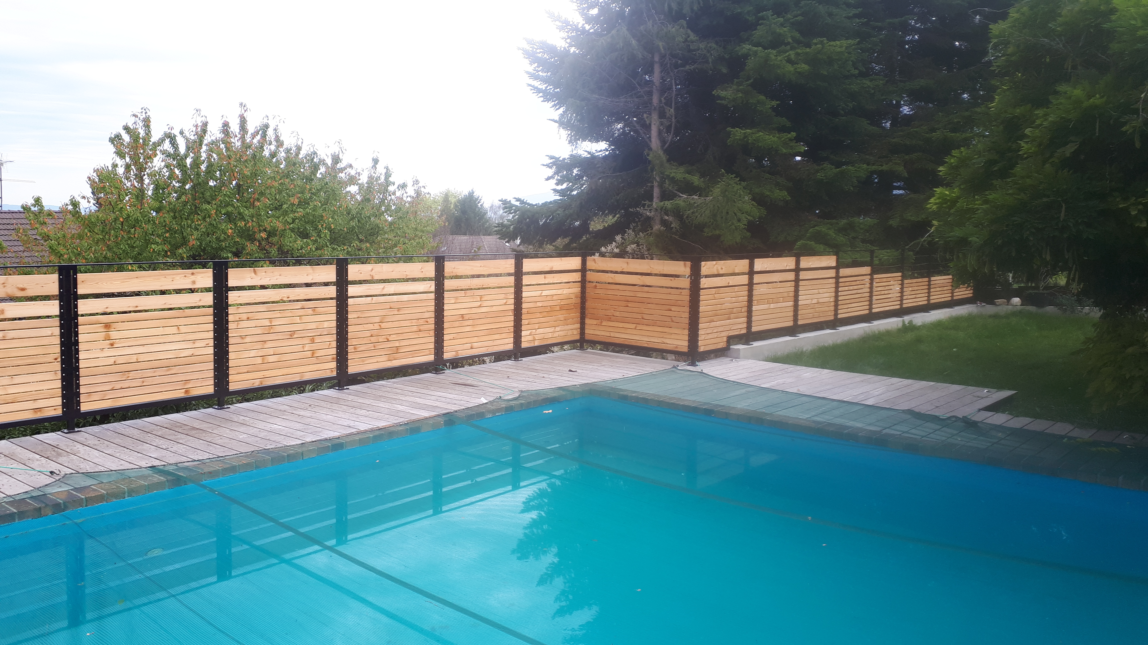 Garde-corps Bois Métal Extérieur