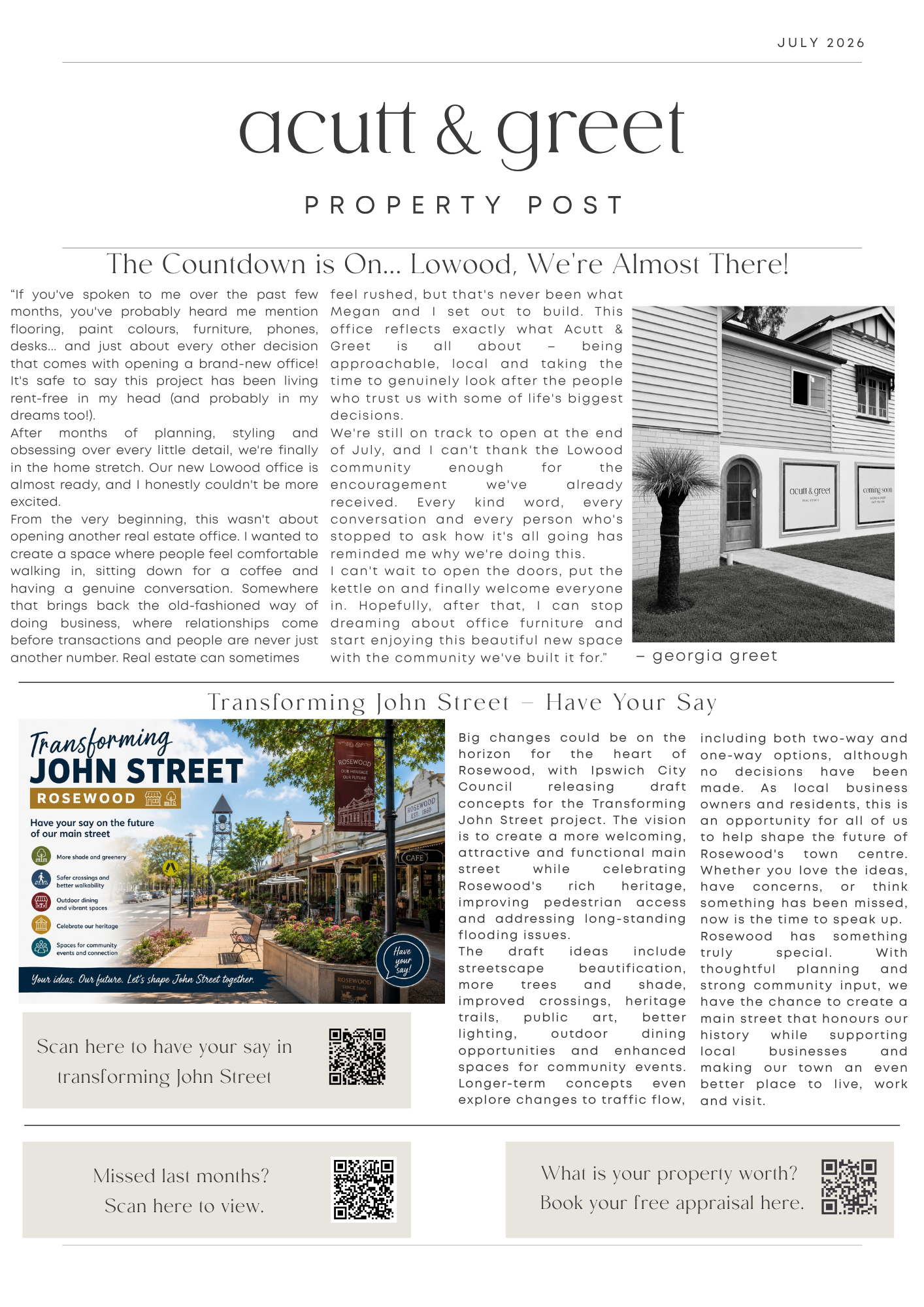 The Acutt & Greet Property Post | July 2026