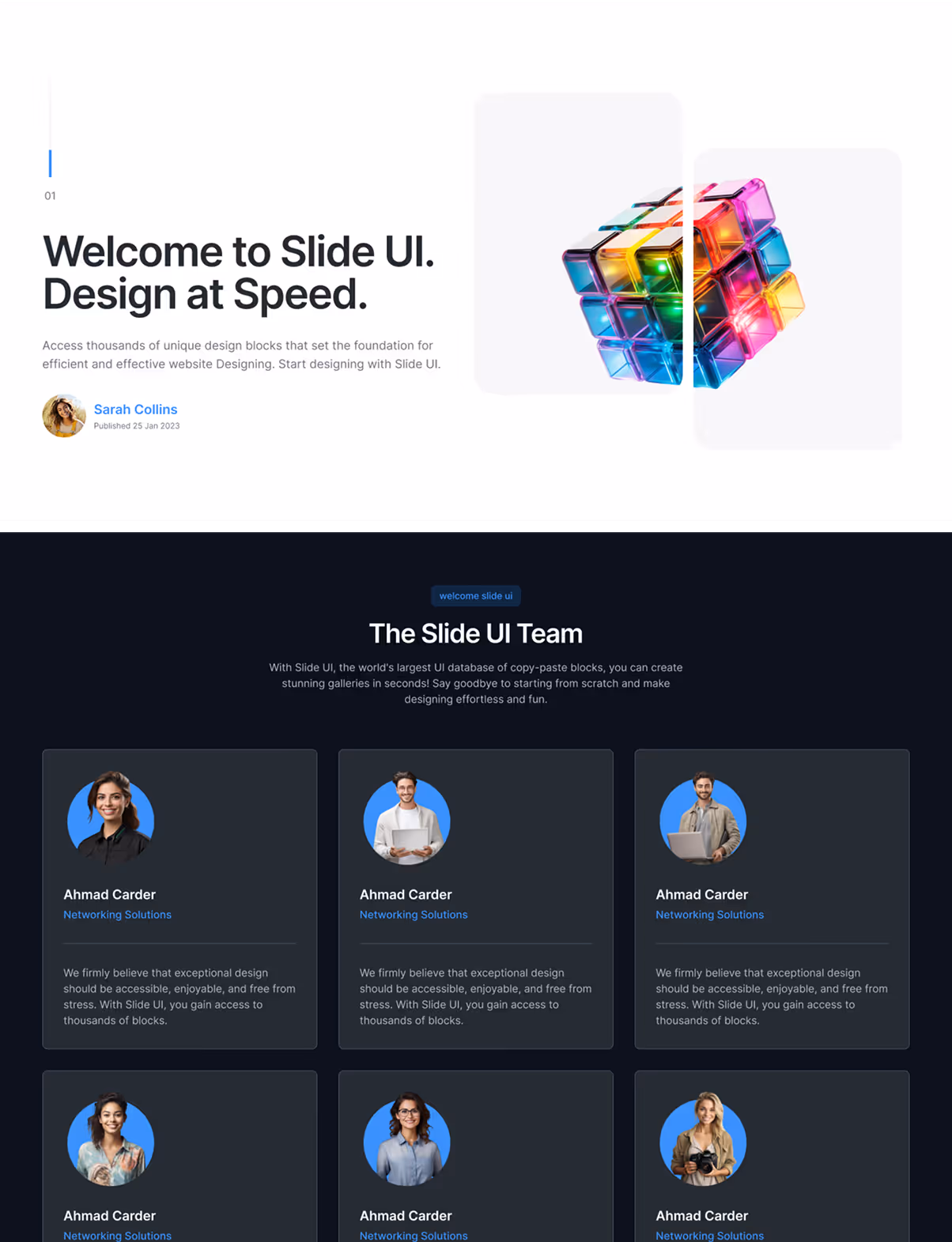 Website ui design