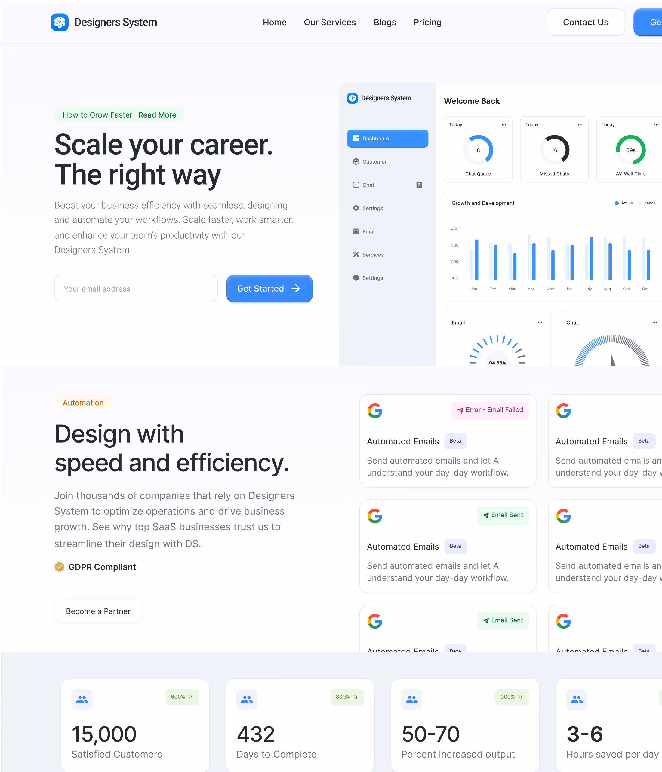 Lightmode figma website ui design