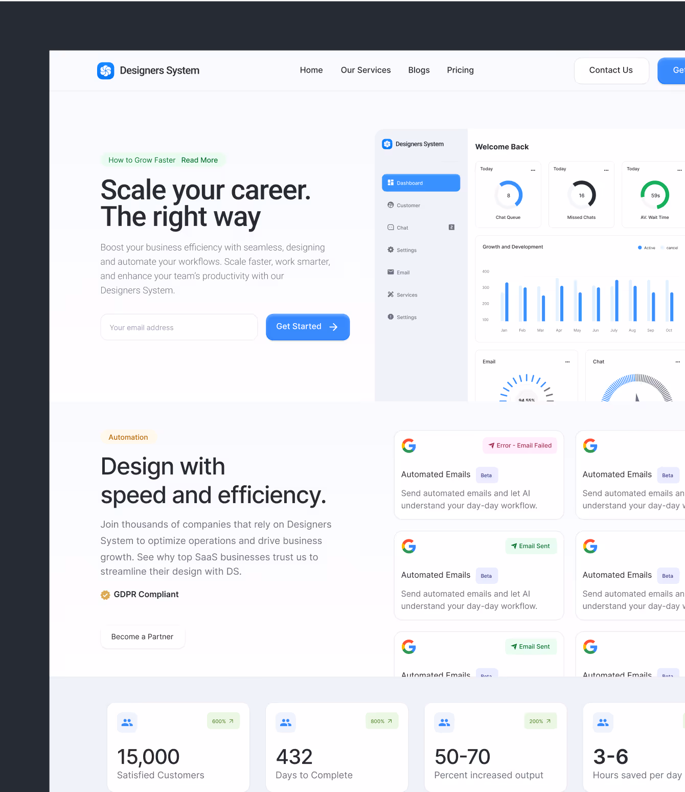 Lightmode figma website ui design