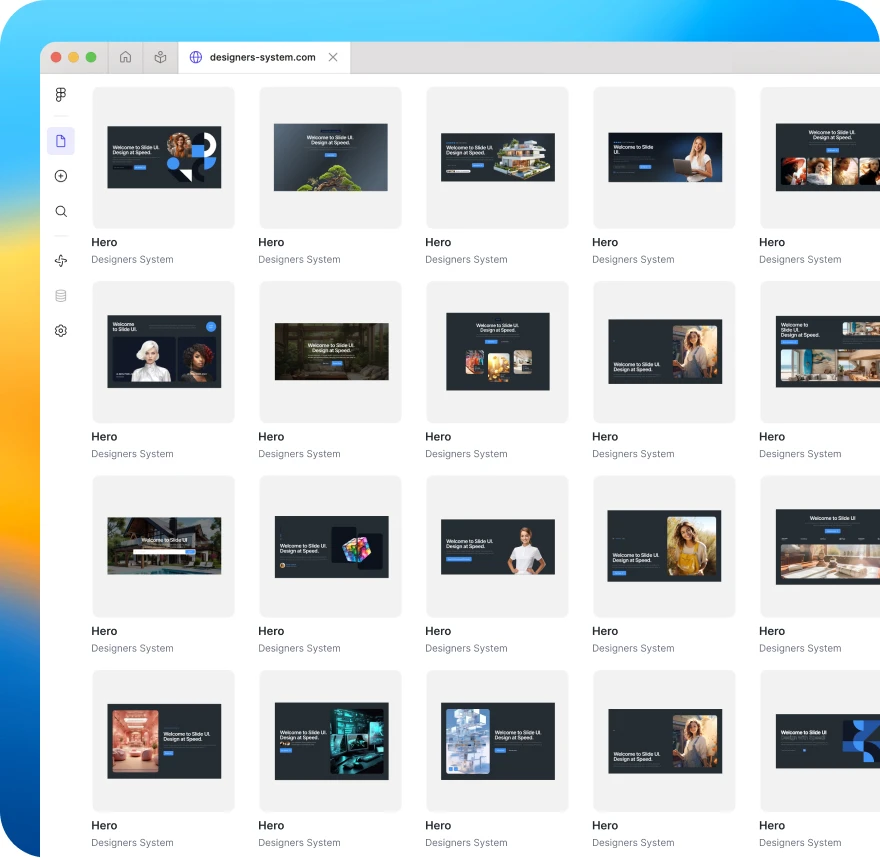 large figma ui library