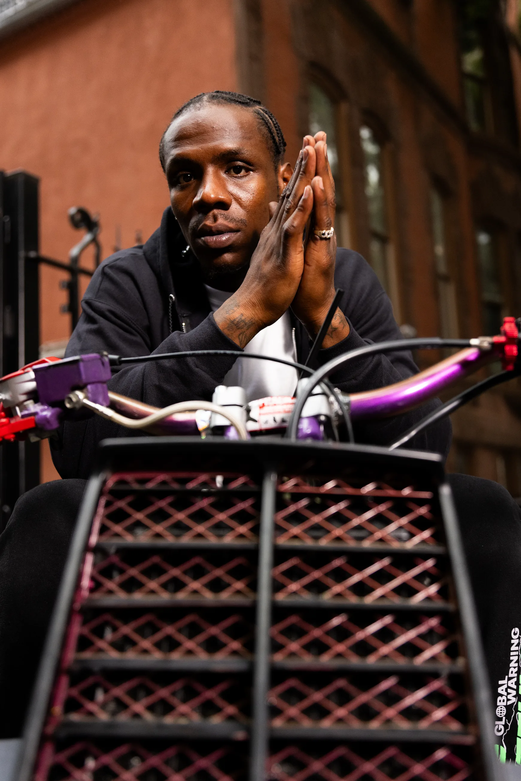 Model riding ATV in Hanes “50 Years of Hip-Hop” campaign — So & So Productions lifestyle photography