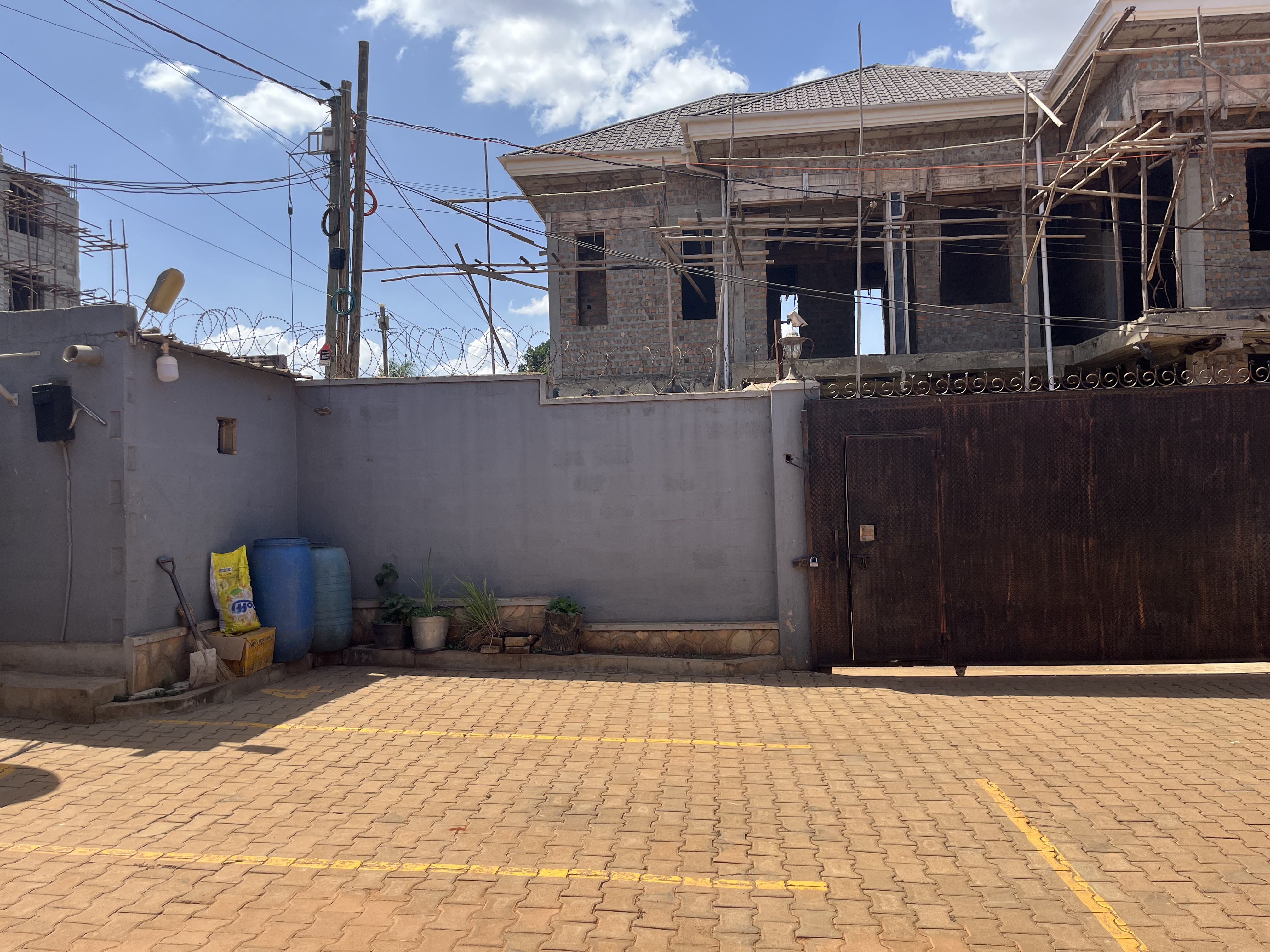Front elevation of seven-unit apartment investment in Namugongo Wakiso Uganda