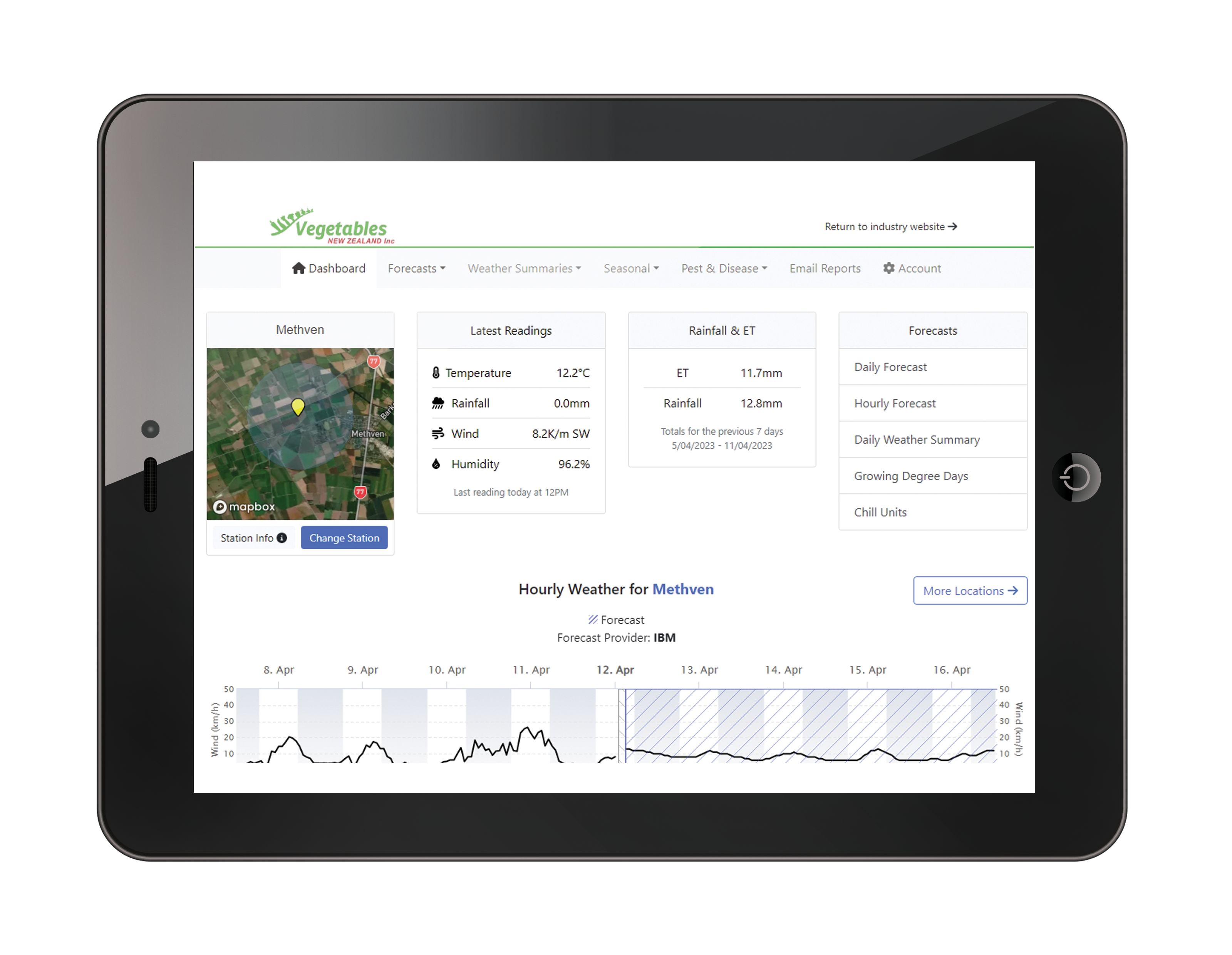 The new Vegetables New Zealand Weather & Disease Portal is now live.