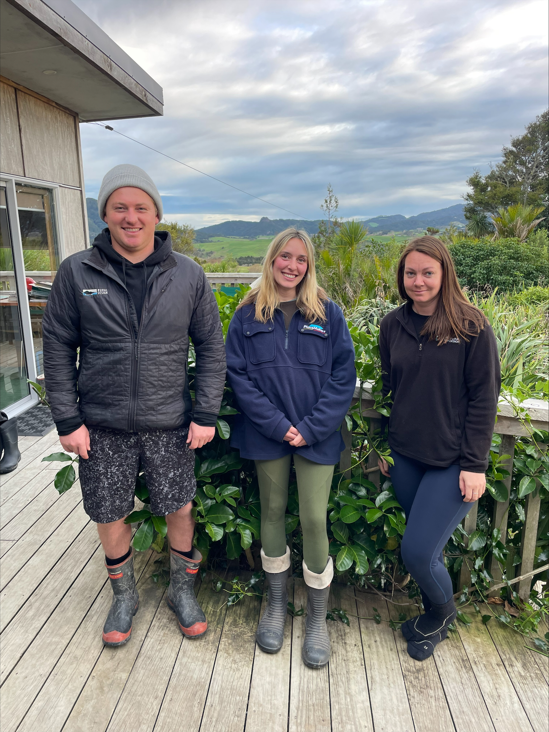 The team at Rural Design (L-R): Jack Warden, Dani McBride and Abby Lomas.