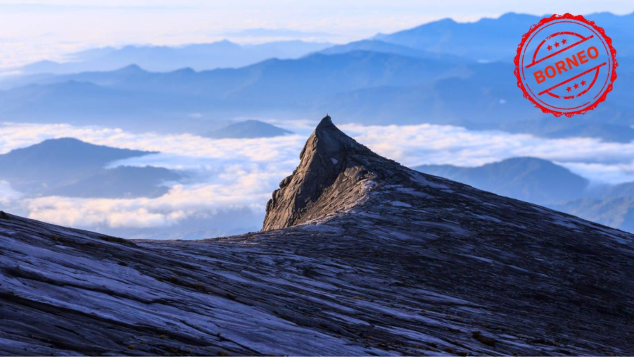 Mount Kinabalu - located on the Island of Borneo in Sabah.