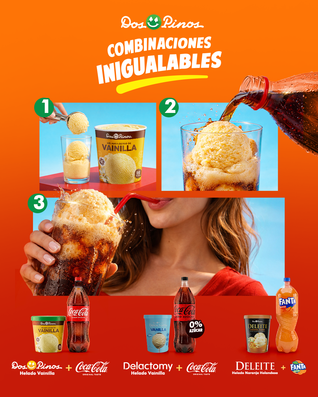 Dos Pinos + Coca Cola