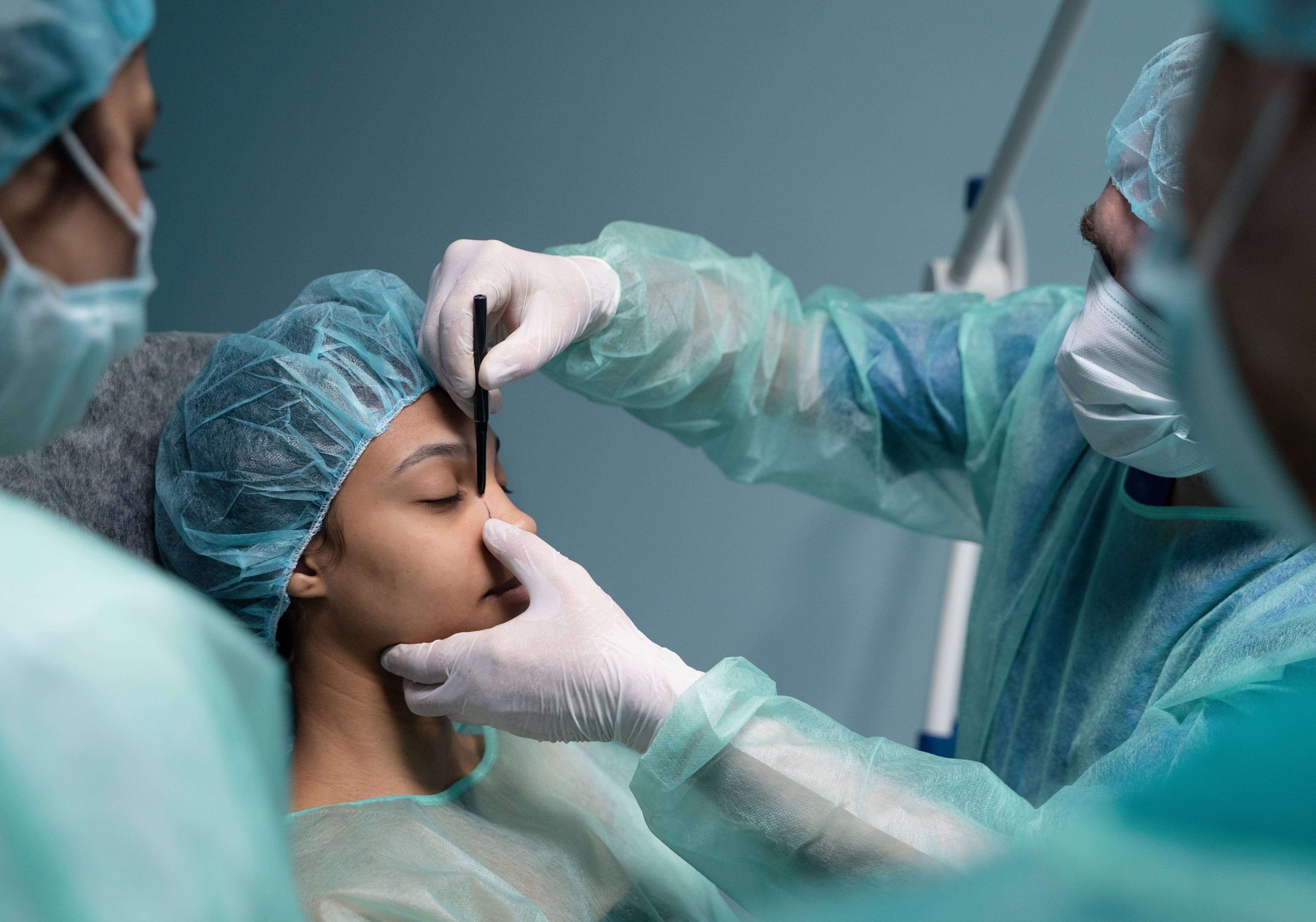 woman in surgery