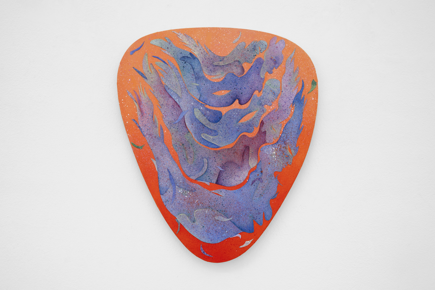 Soulskin, 2024. Acrylic on cork and canvas mounted on wood, 47.5x40.5cm - Renata Fabbri, Milan, IT