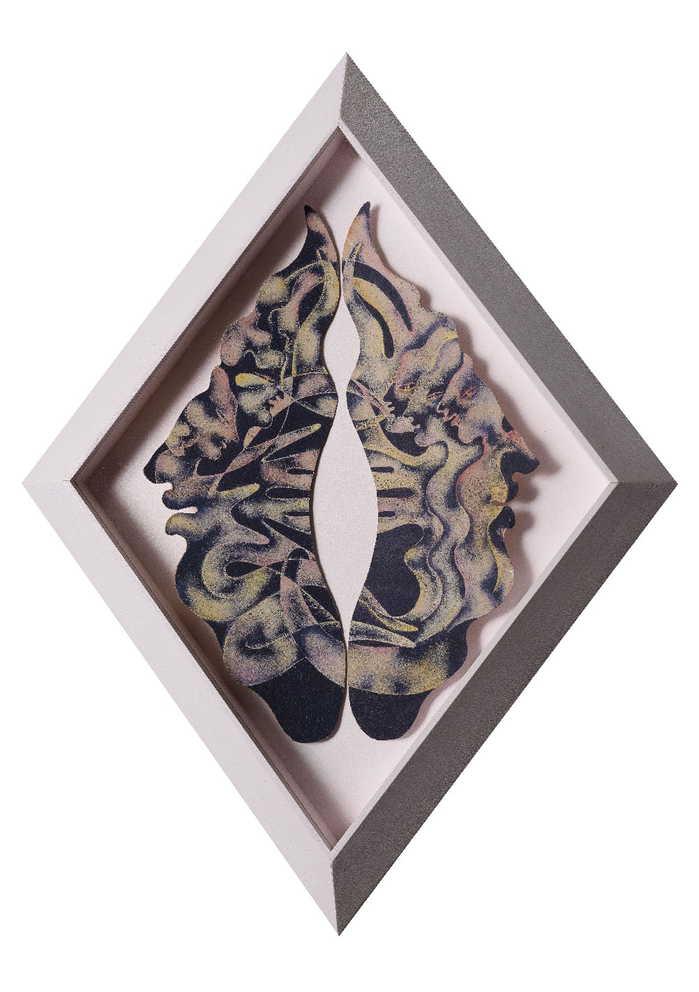 Aphotic, 2024. Lithography on cork mounted on canson, framed. 64 x 50cm - Renata Fabbri, Milan, IT