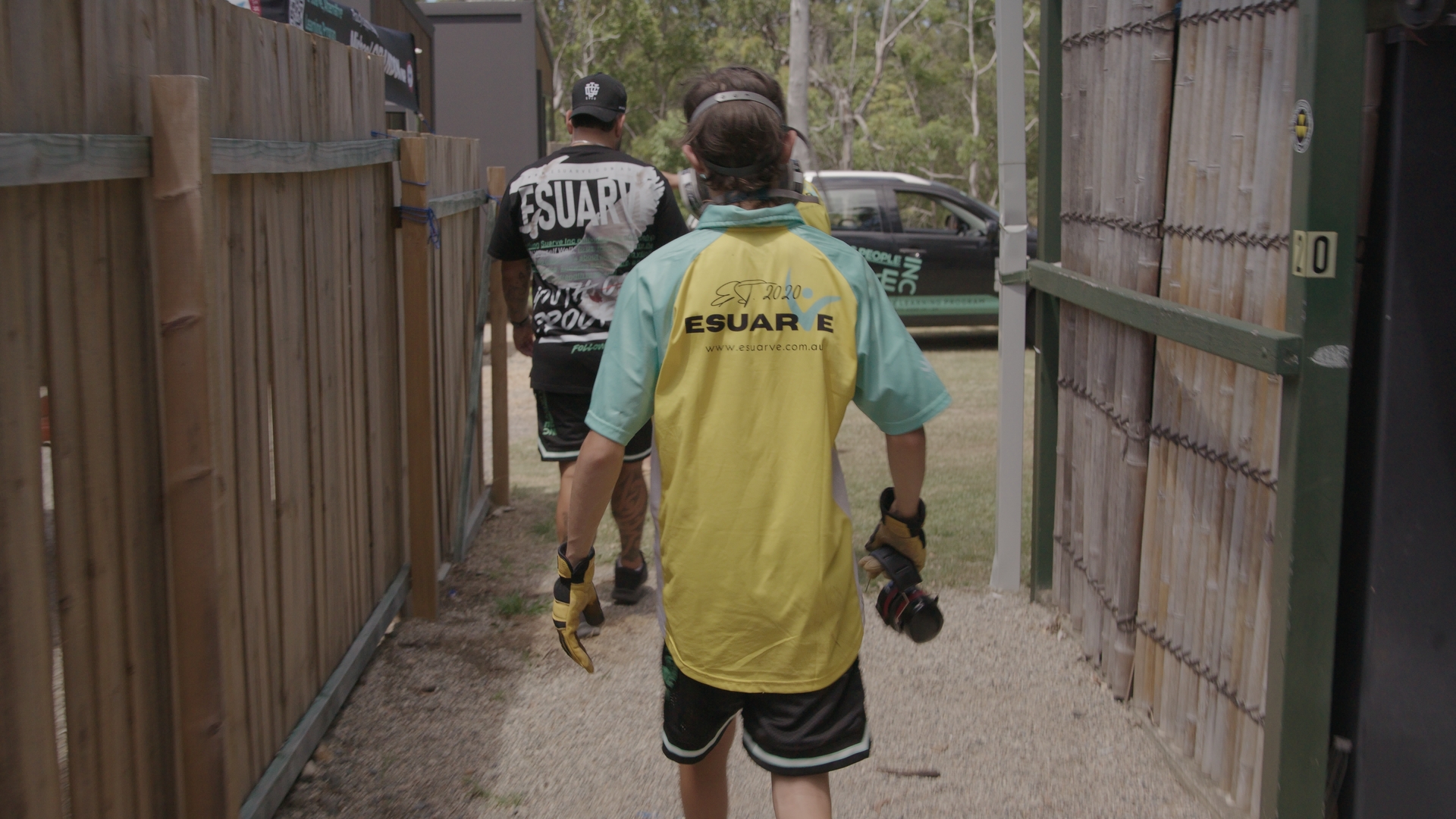Youth worker helping a young person fill out Esuarve referral form Queensland