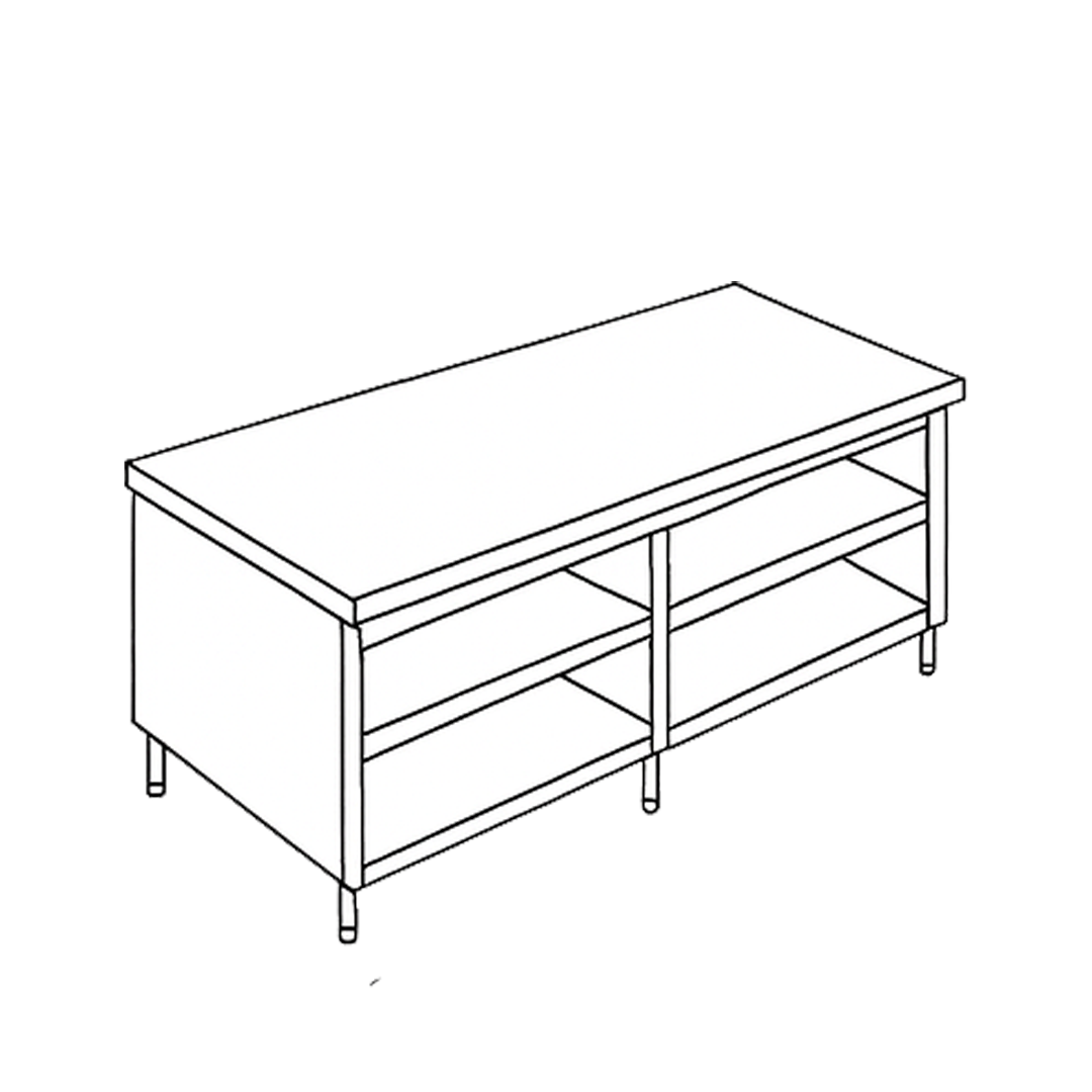 Open Cabinet with Under Shelf OPCS 3