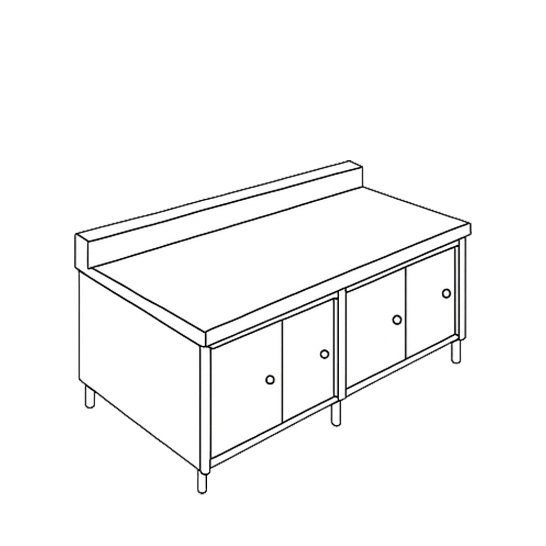 Cabinet Sliding Doors and Backsplash CSDB 3