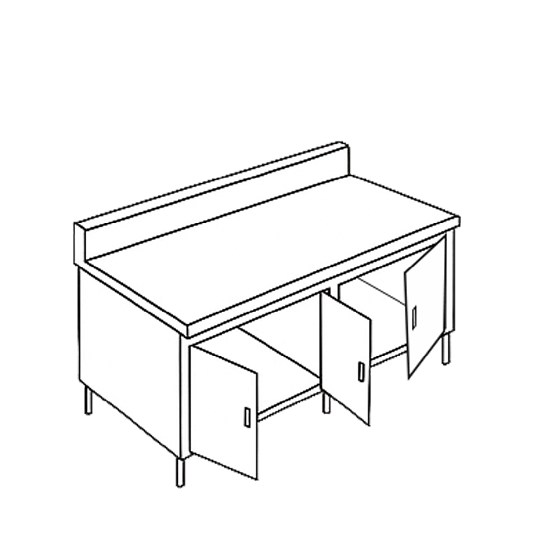 Cabinet Swing Doors with Backsplash CSWB 3