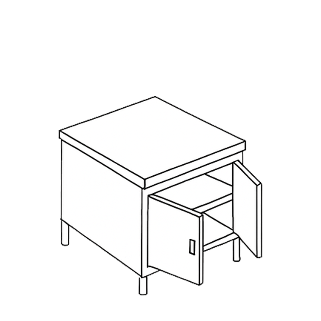 Cabinet Swing Doors with Under Shelf 1