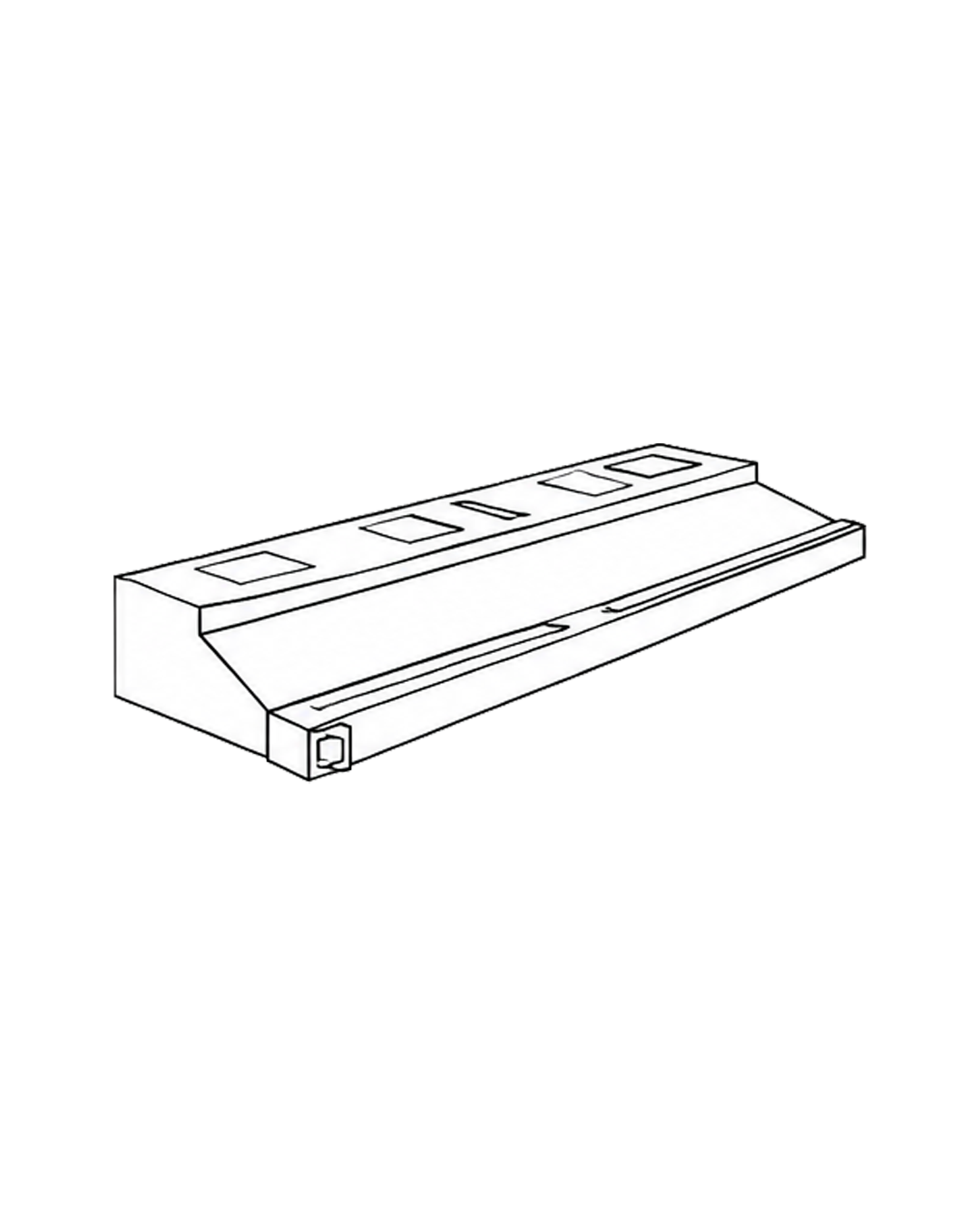 Exhaust Hood Wall Type with Fresh Air EXWFRA 6