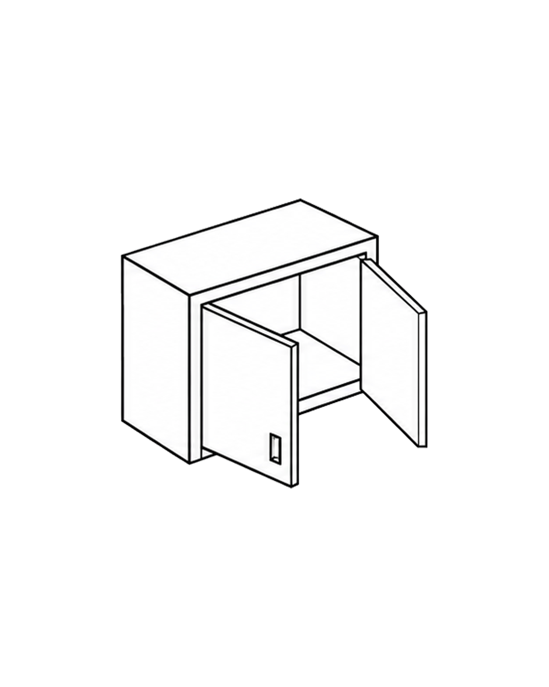 Wall Cabinet with Swing Doors WCSW 1
