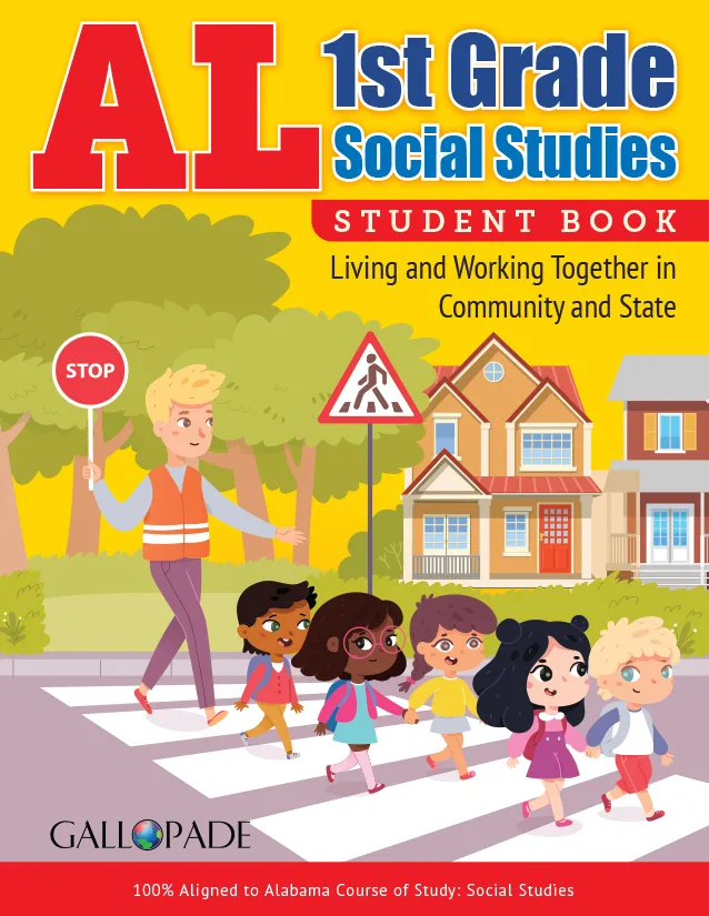 Alabama 1st Grade social studies student book