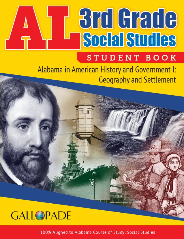 Alabama 3rd Grade Social Studies student book