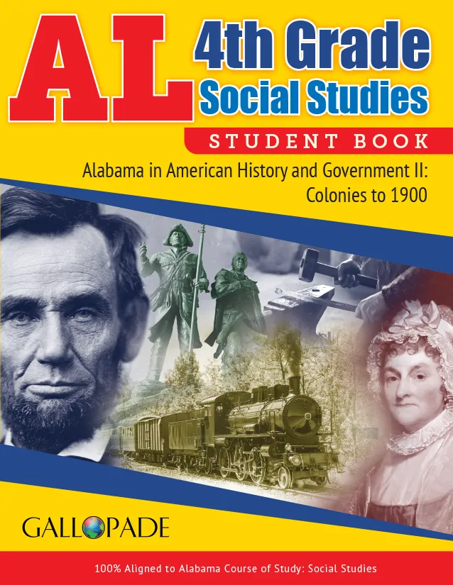 Alabama 4th Grade Social Studies student book