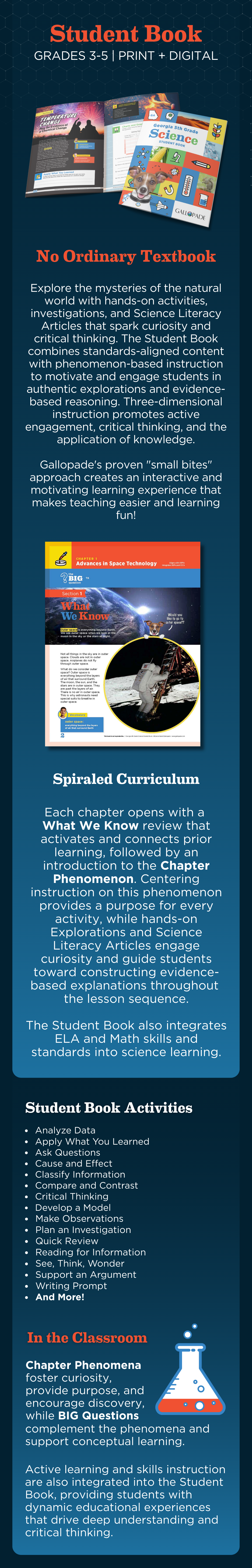 Georgia Science curriculum textbooks and classroom materials