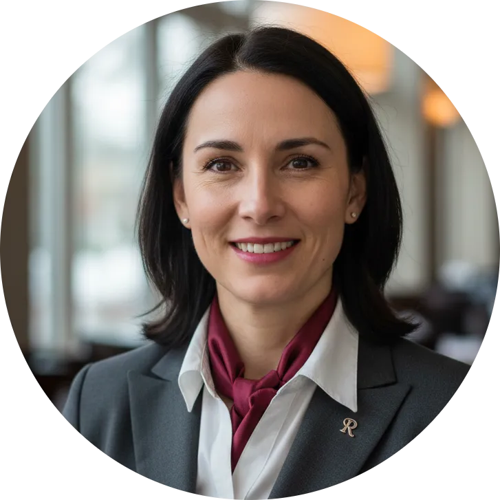 Portrait of a professional female restaurant manager in a business setting