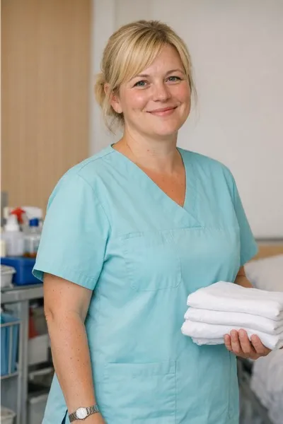 Professional housekeeping candidate – experienced staff member for high-quality maintenance.