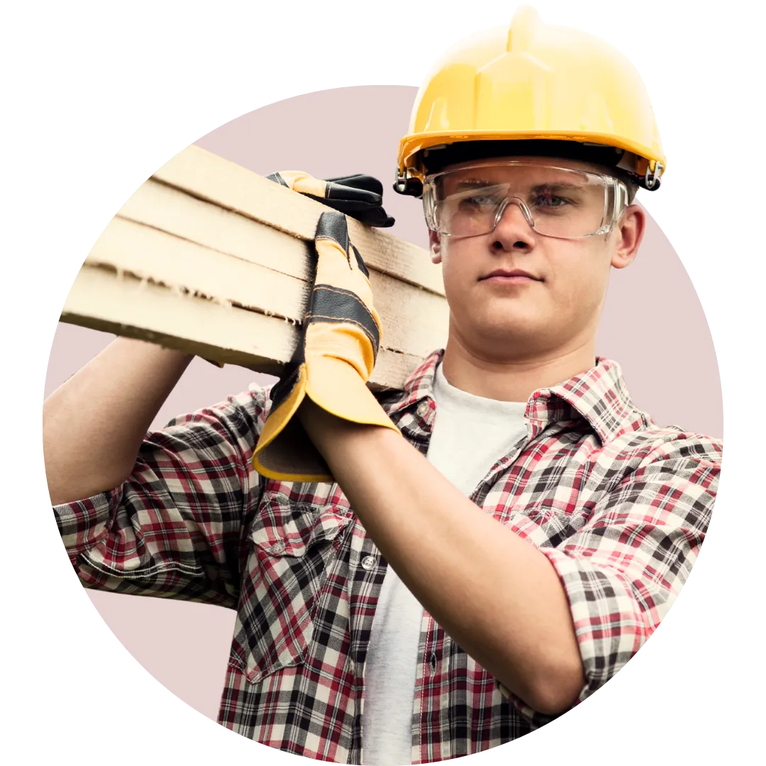 A skilled worker in professional workwear, symbolizing quality craftsmanship and reliable teamwork.