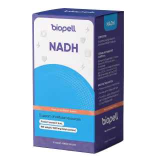 Упаковка добавки Biopell NADH.