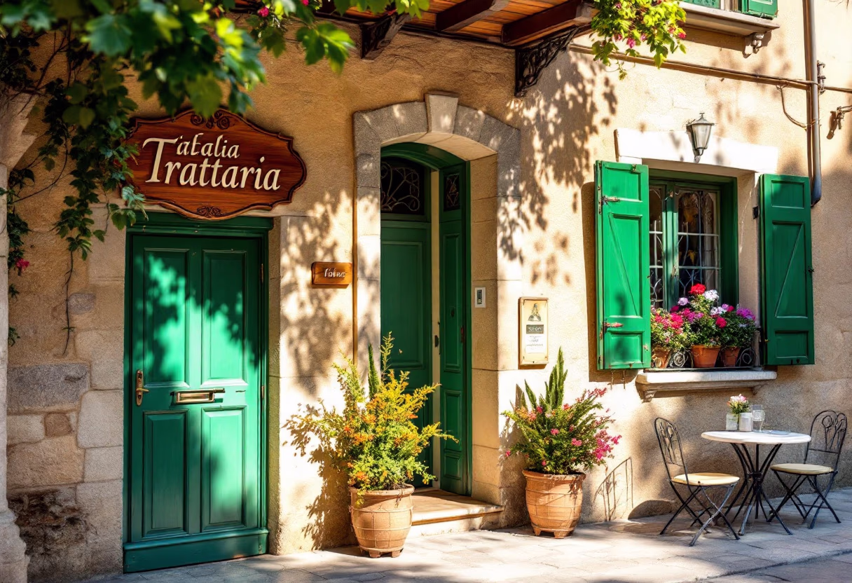 image of the restaurant building (for an italian restaurant)