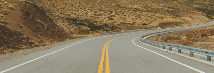 A long road, symoblize the process