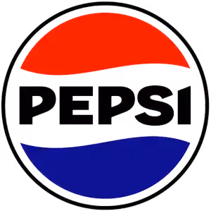 Pepsi red and blue transparent logo