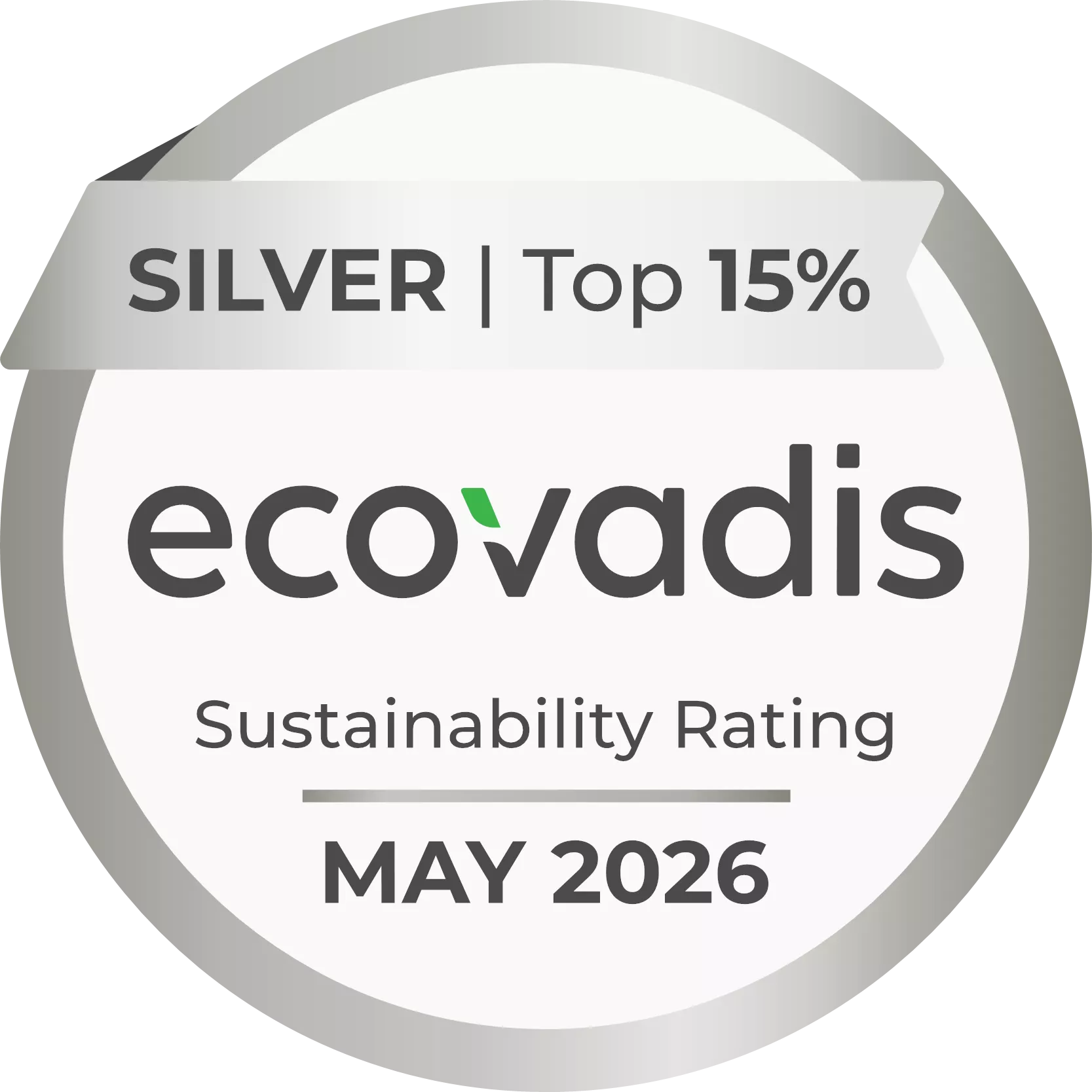 UGroup's Evocadis sustainability silver rating. 