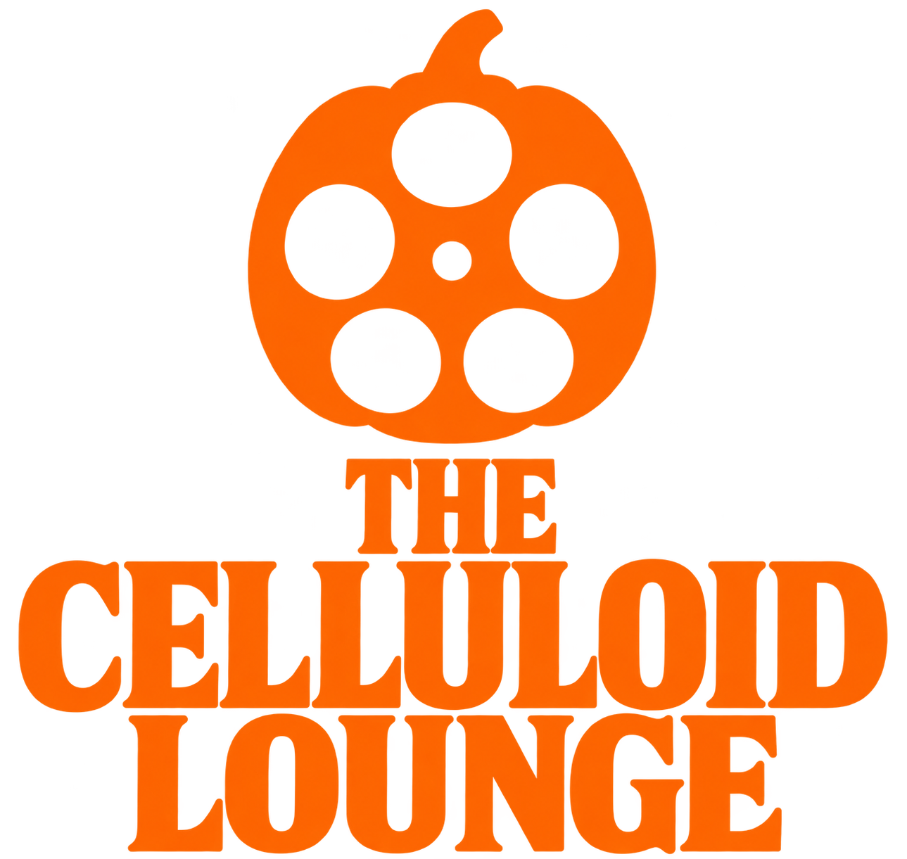 The Celluloid Lounge pumpkin reel logo