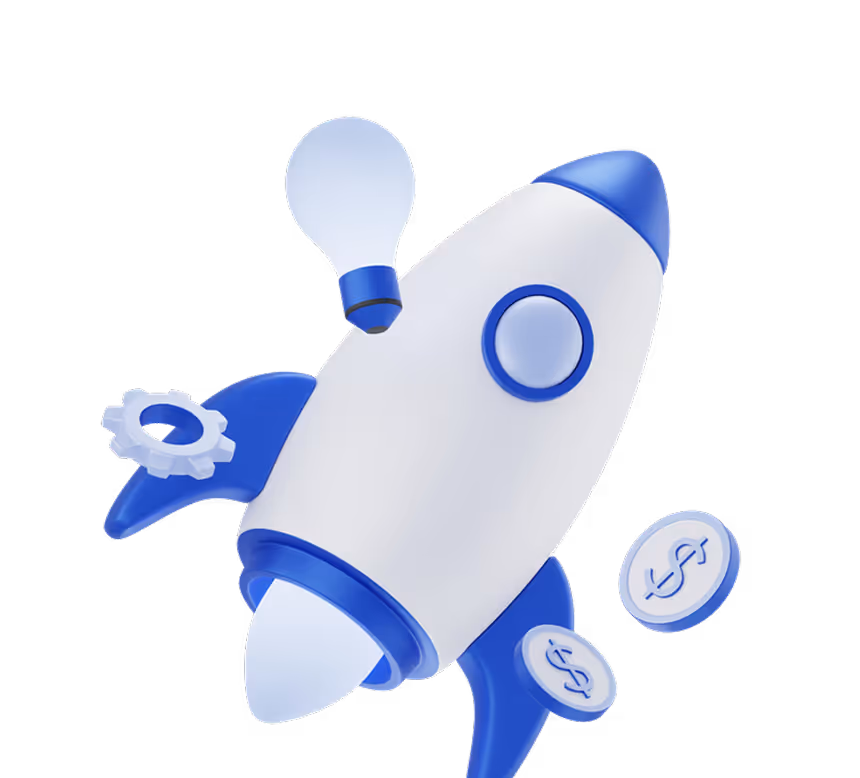 Illustration d'une fusée au décollage