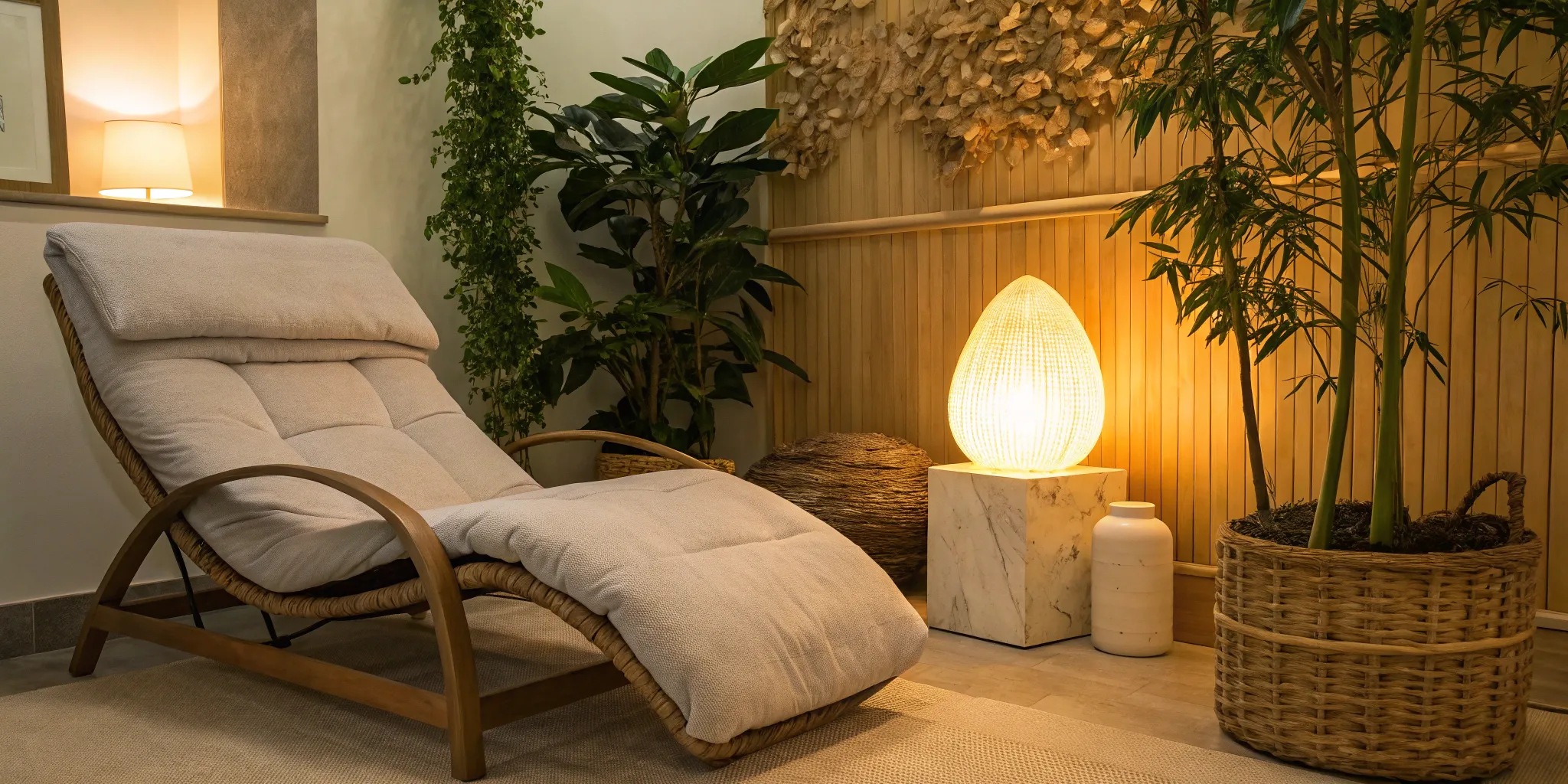 A peaceful room with a lounge chair provides a setting for alternative neuropathy treatment.