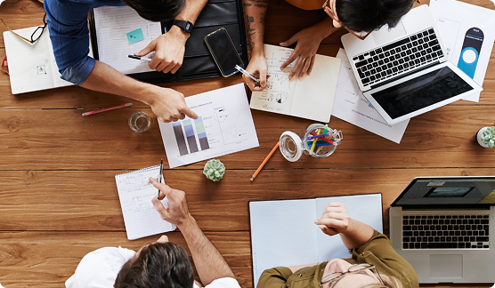 Business executive in professional setting representing Modern Blueprint’s consulting clients