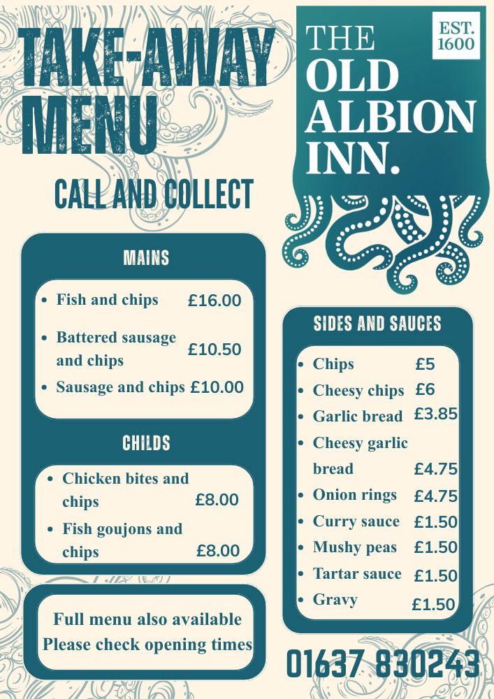 Takeaway Menu