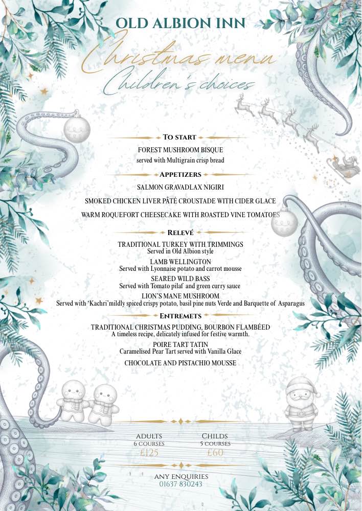 Christmas Day Menu
