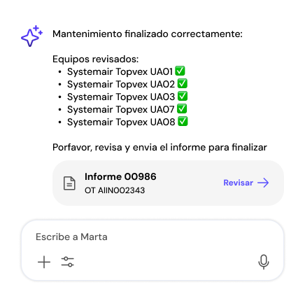 Redactor de informes y partes de trabajo automáticos