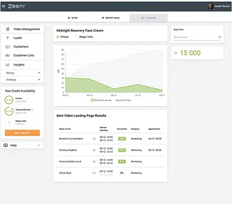 Zeenr platform displaying a live real-time preview feature for instant content updates.