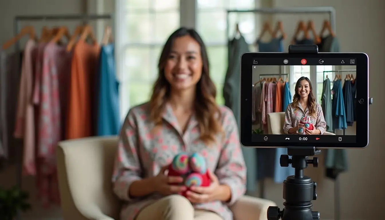 “Professional camera recording high-quality video content in a production studio.