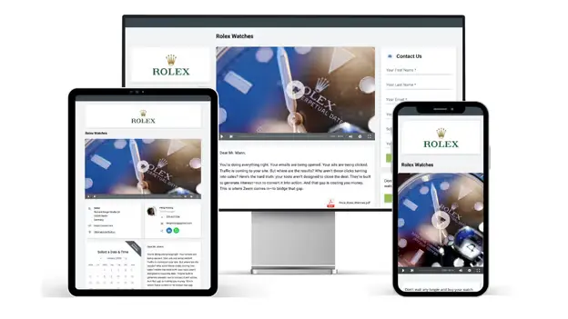 Adaptive Video Landing Page on Multiple Screens